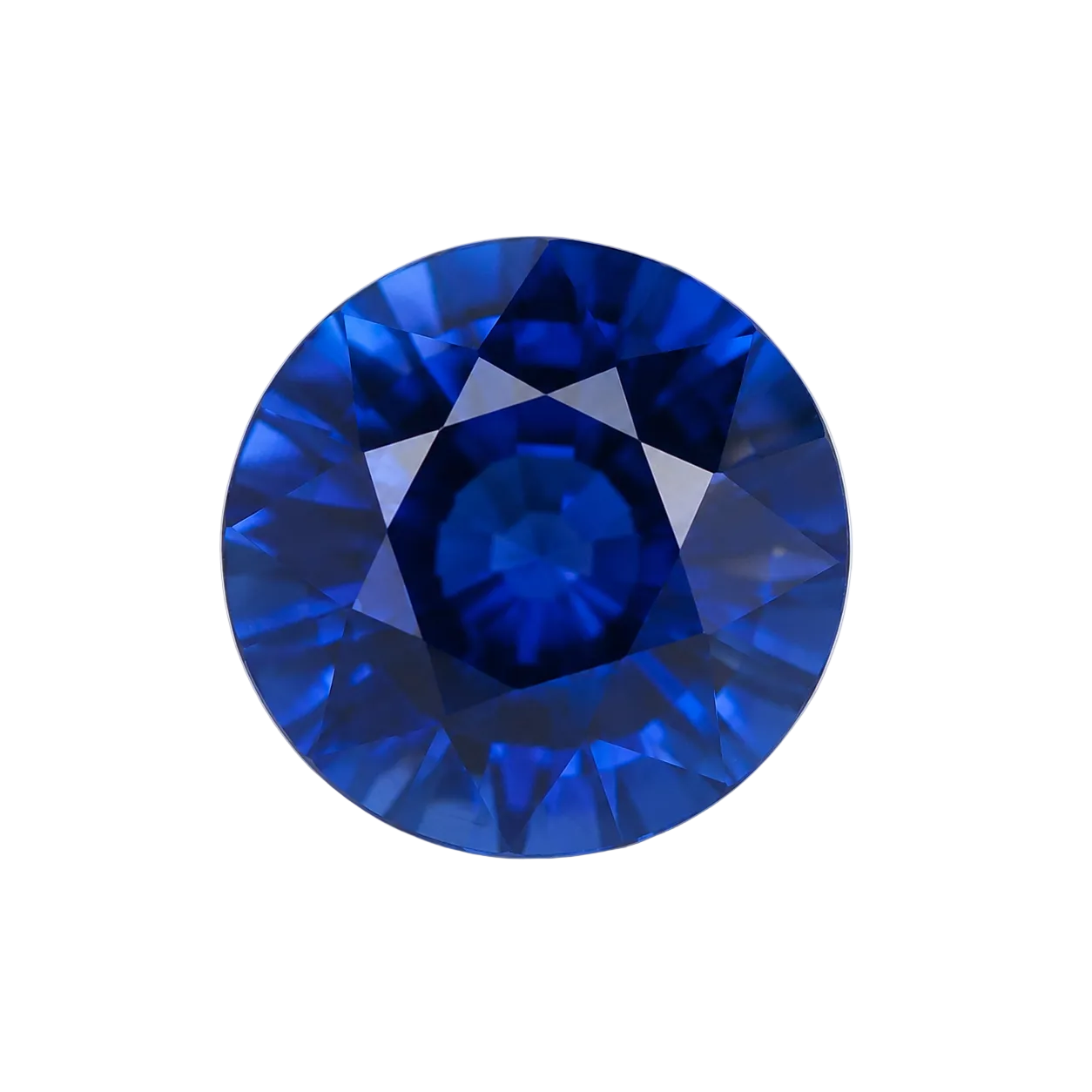 Royal Blue Round Cut Sapphire Gemstone