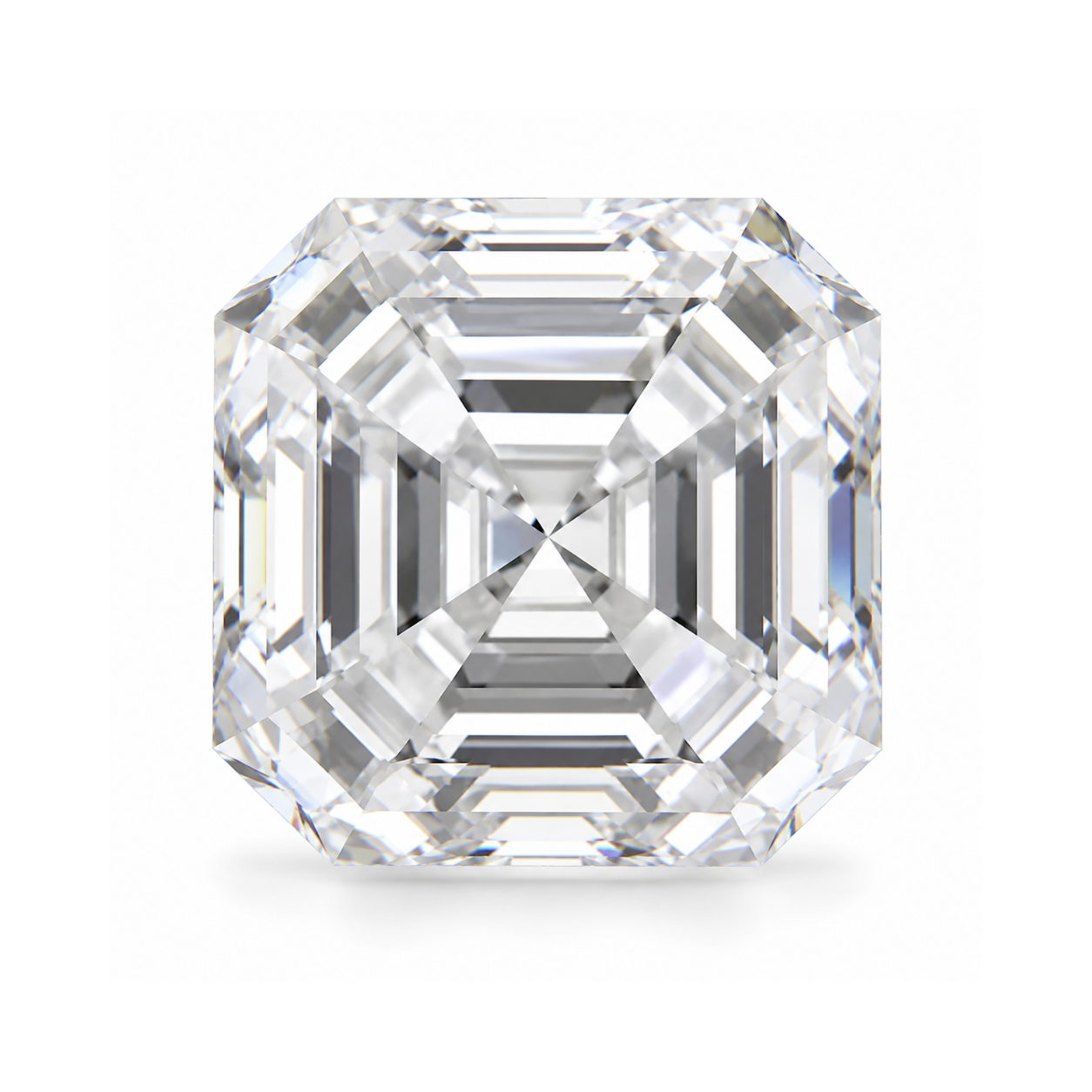 Certified White Diamond Asscher 0.50ct