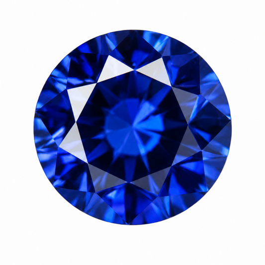 Royal Blue Round Cut Sapphire Gemstone