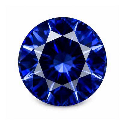 Royal Blue Round Cut Sapphire Gemstone