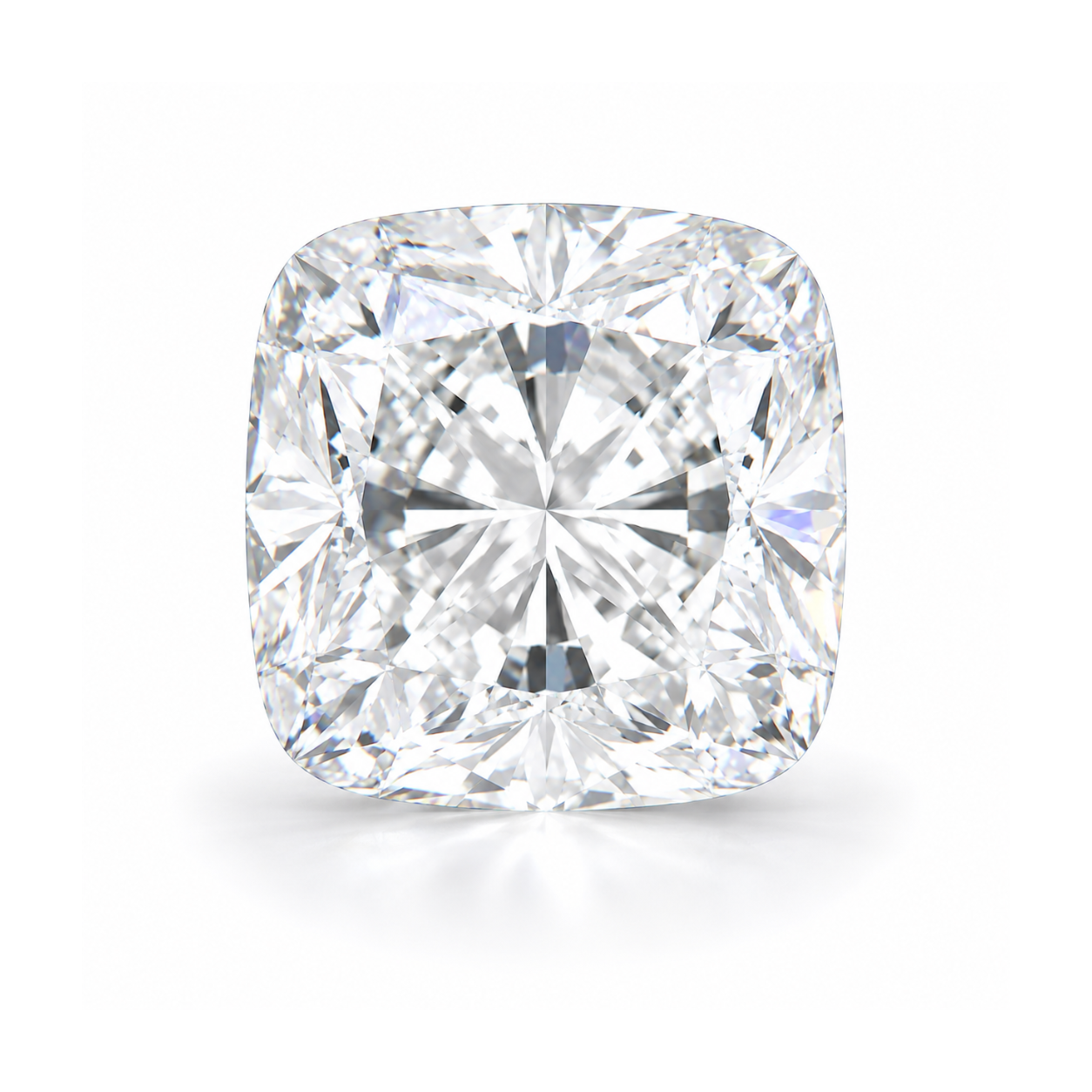 Certified White Diamond Cushion Shape 1.5 CT