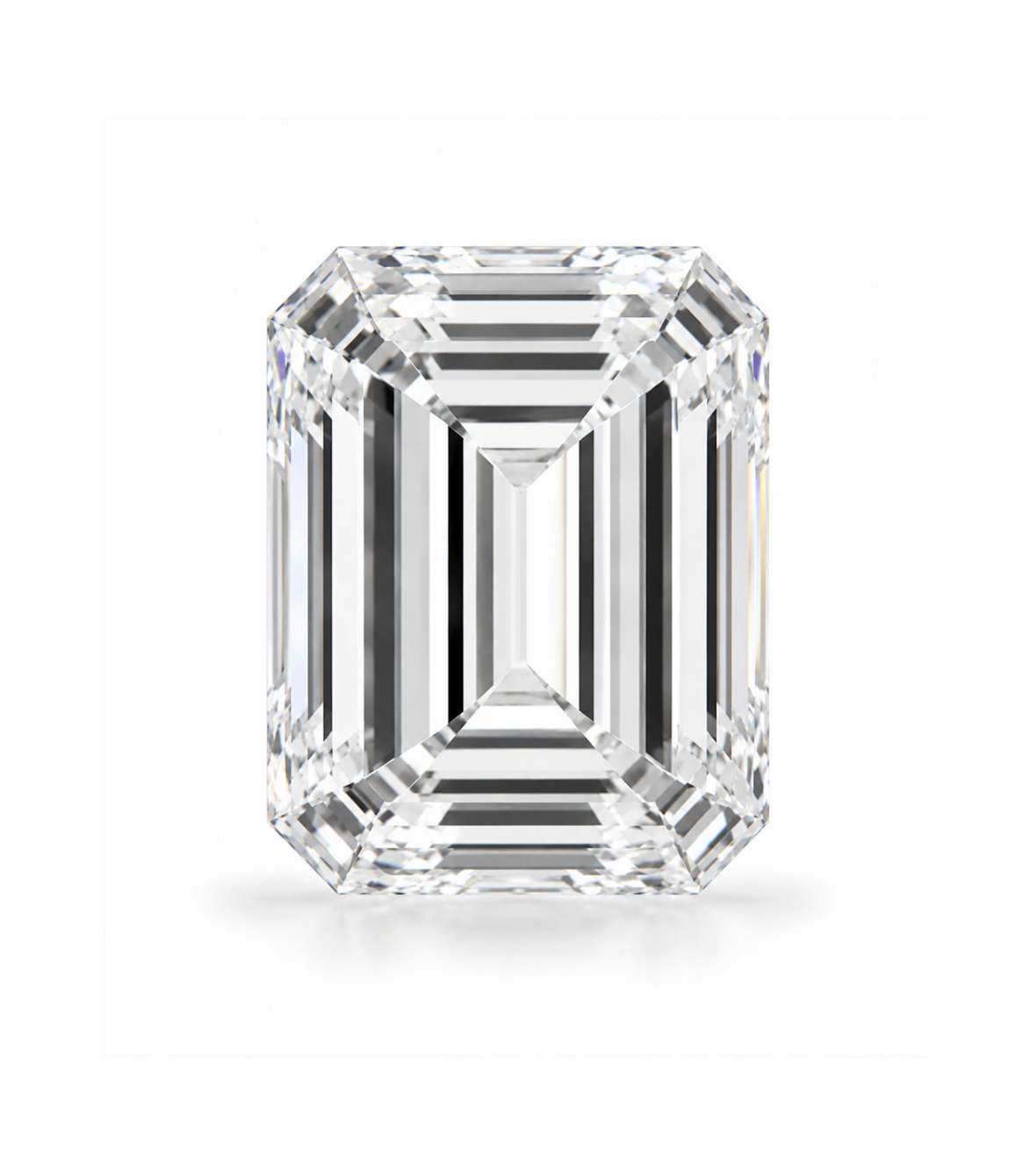Certified White Diamond Emerald Cut 0.50CT