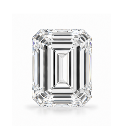 Certified White Diamond Emerald Cut 0.50CT