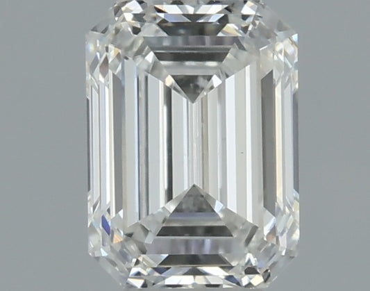 Certified White Diamond Emerald cut 0.50ct