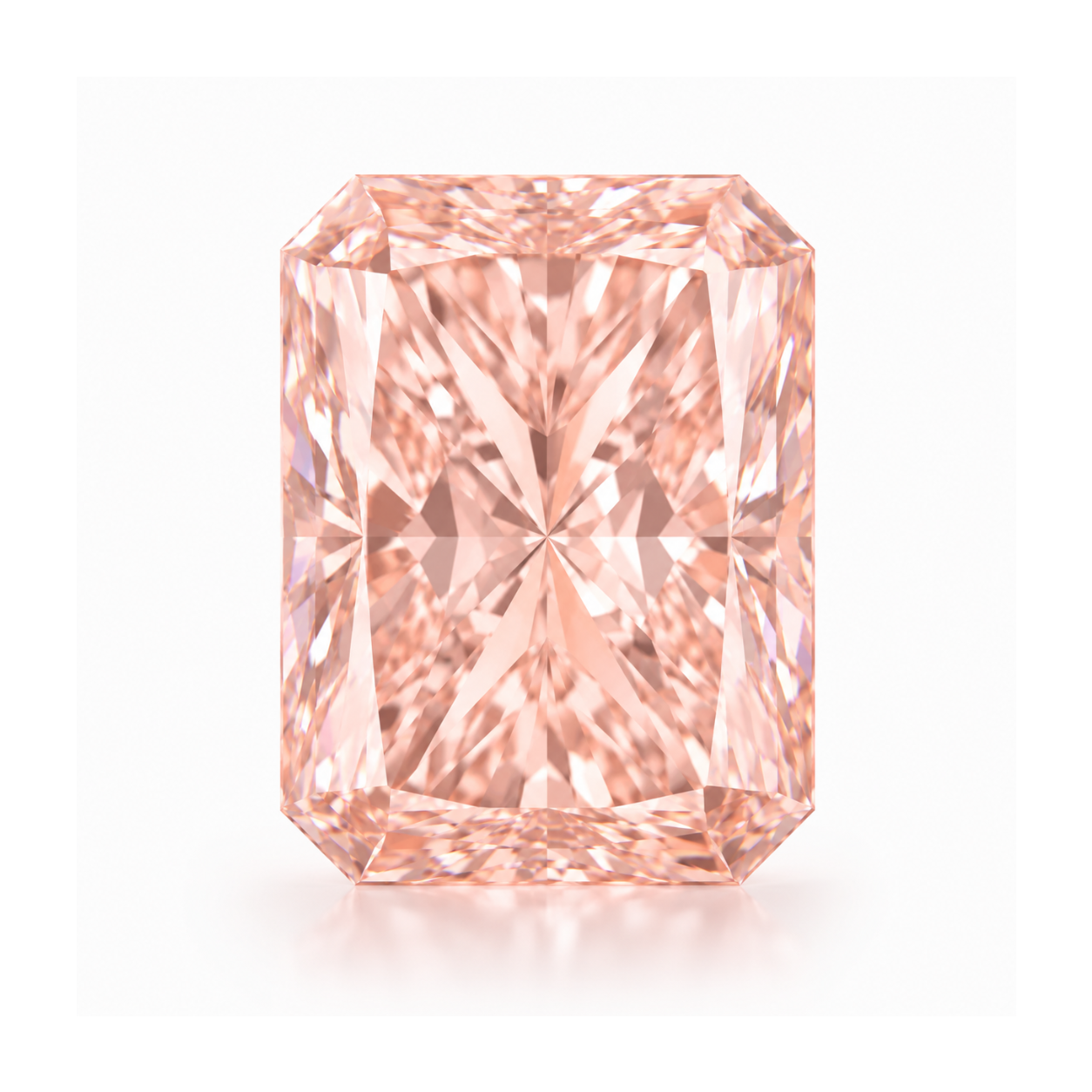 Pink diamond on a white background