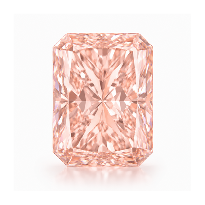 Pink diamond on a white background