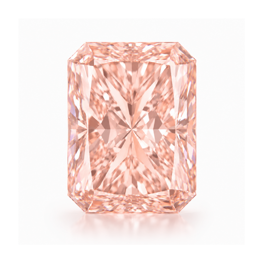 Pink diamond on a white background