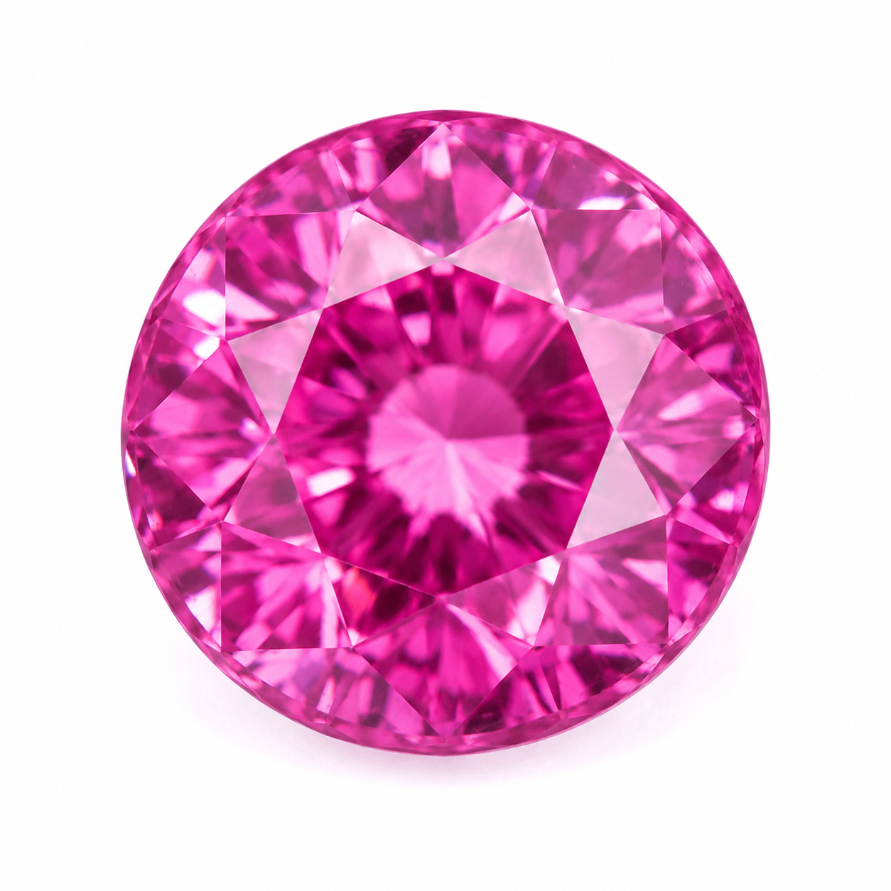 Natural Light Pink Sapphire Round