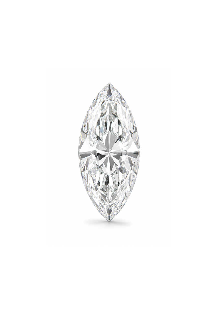 Certified White Diamond Marquise 0.47CT