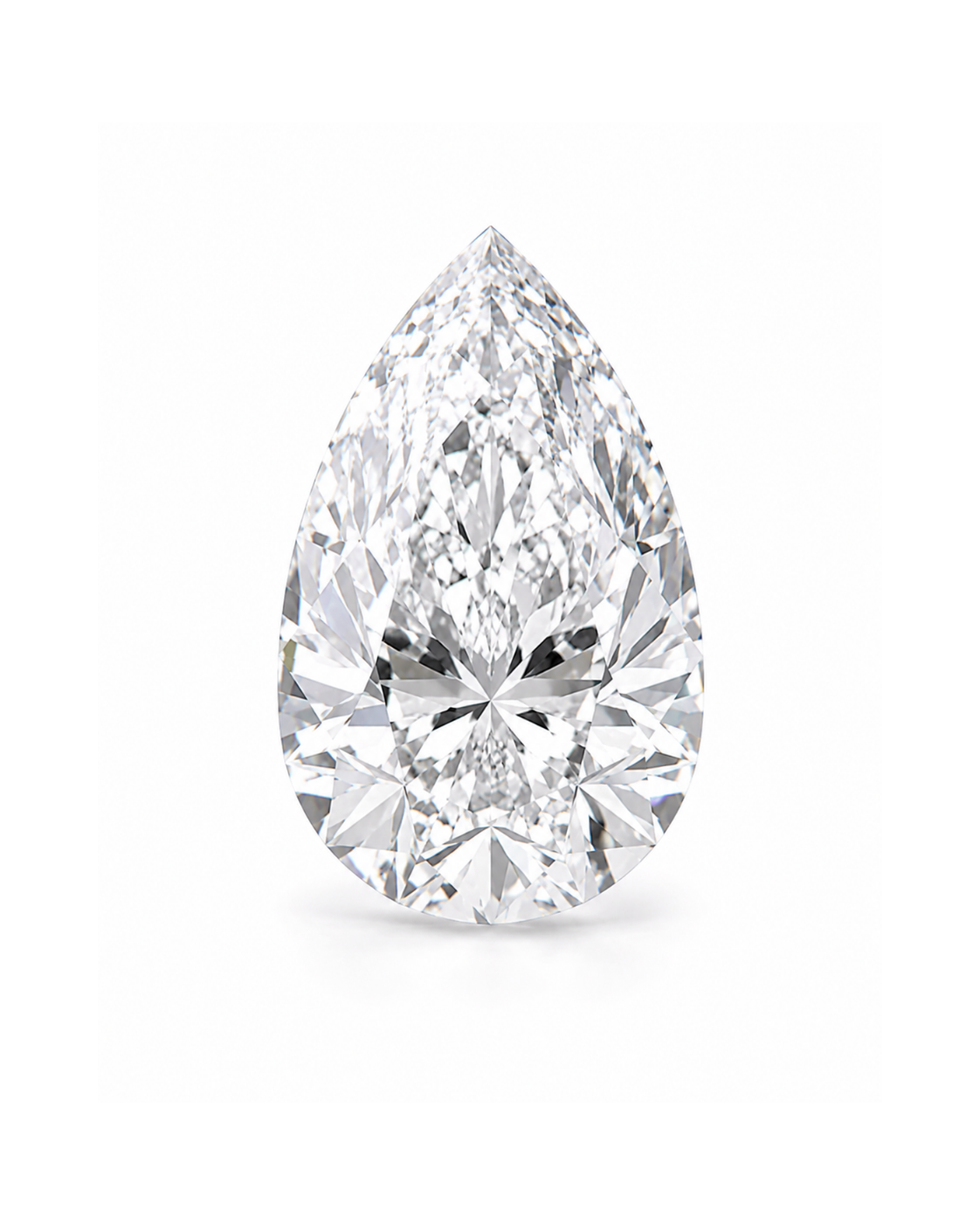 Certified White Diamond Pear 0.31CT