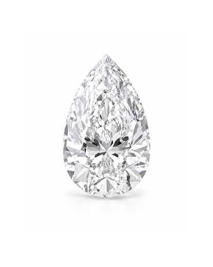 Certified White Diamond Pear 0.45CT