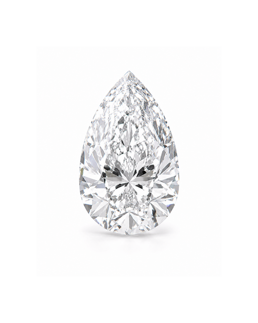 Certified White Diamond Pear 0.40CT