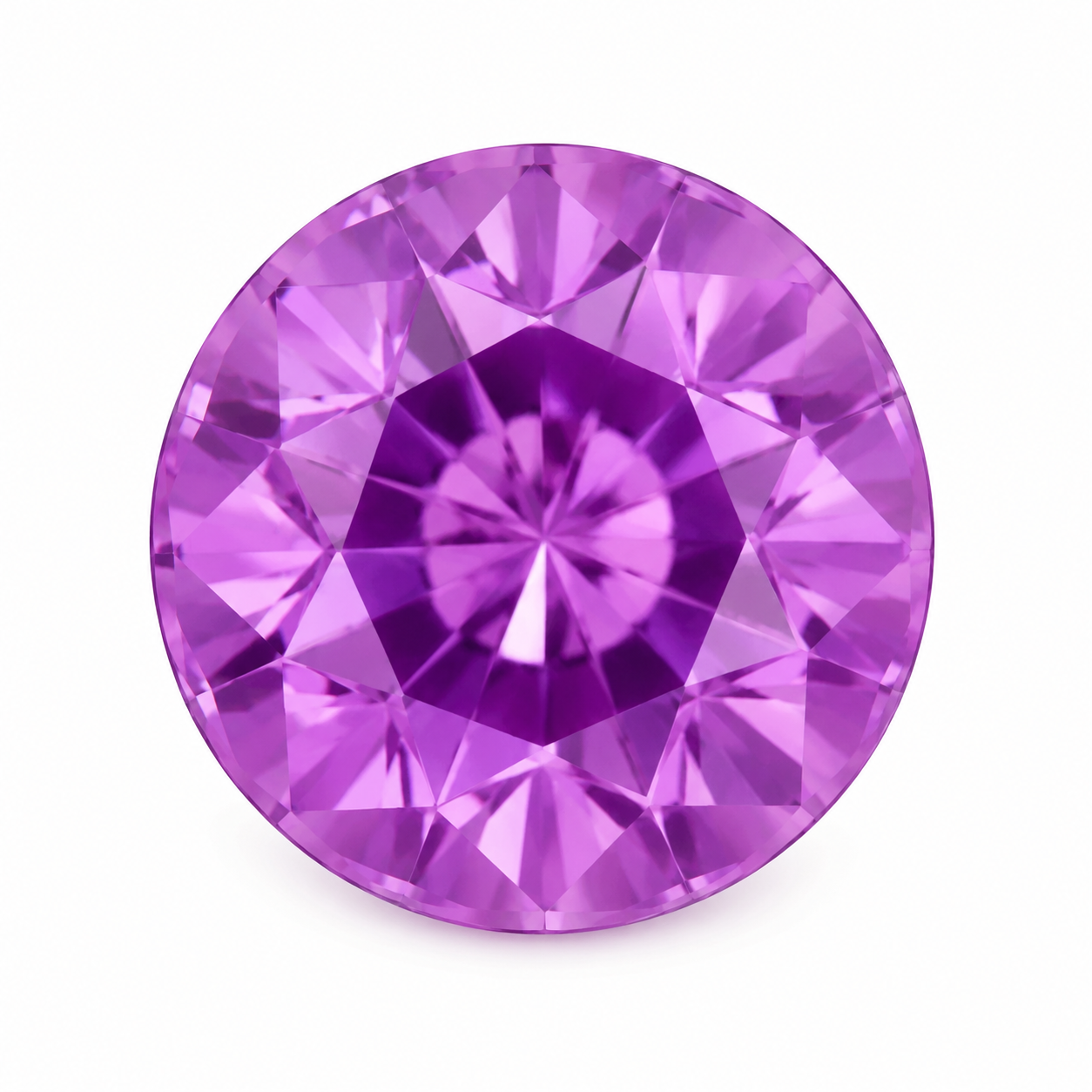 Natural Purple Sapphire Round cut