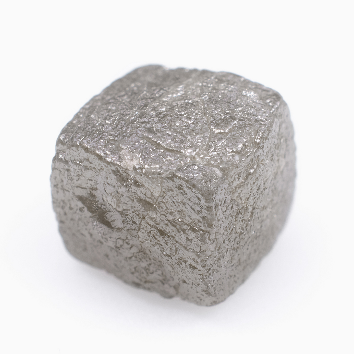 1 Ct Grey Cube Rough Diamond