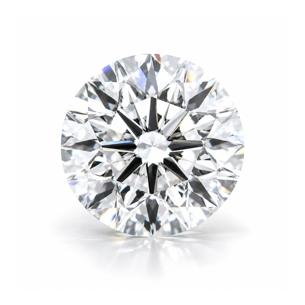 1.5 CT White Round Lab Grown Diamond