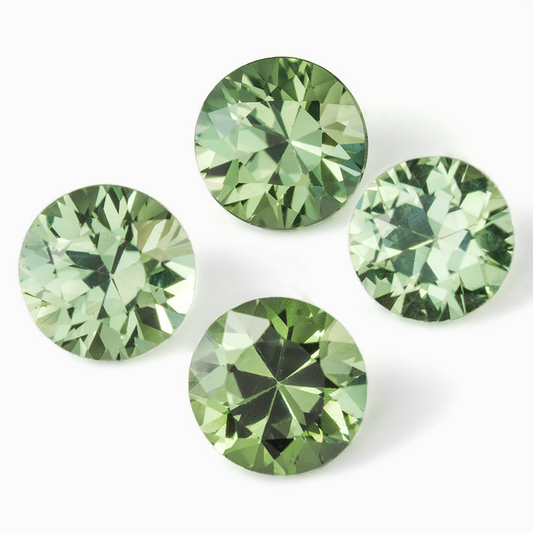 Natural Green Sapphire Round Briliant cut