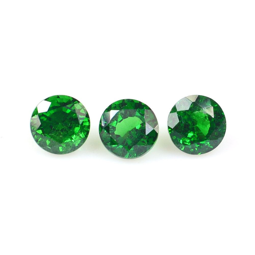 Natural Tsavorite Round Briliant cut