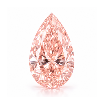 Fancy Vivid Pink Pear Lab Grown Diamond