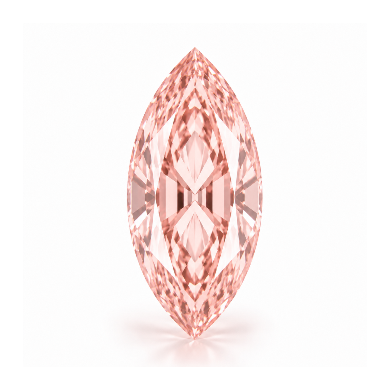 Fancy Vivid Pink Marquise Lab Grown Diamond
