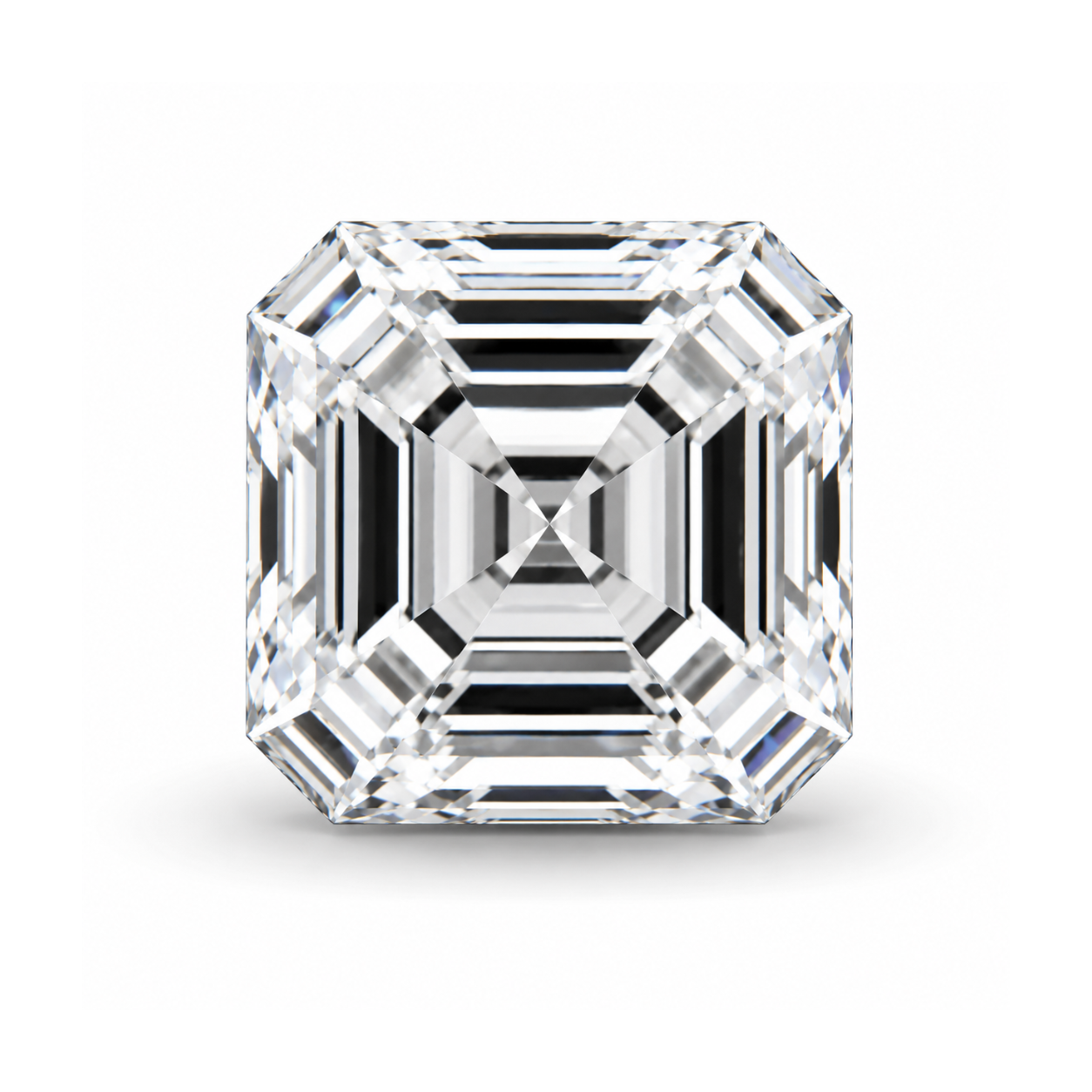 2 CT White Asscher Shape Lab Grown Diamond