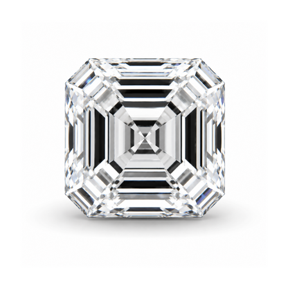 2 CT White Asscher Shape Lab Grown Diamond