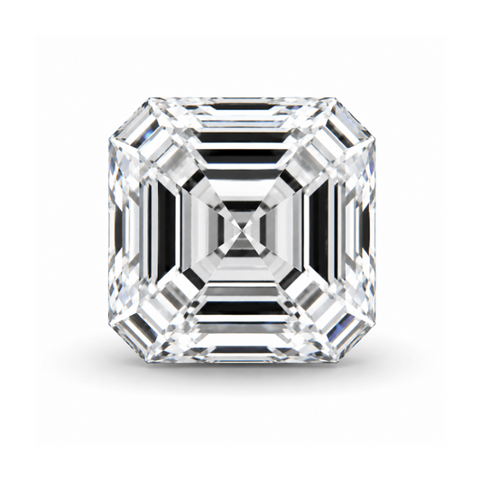 2 CT White Asscher Shape Lab Grown Diamond