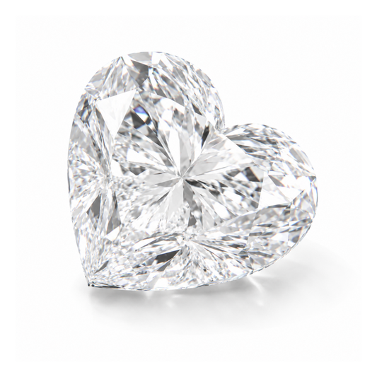 1 CT White Heart Shape Lab Grown Diamond