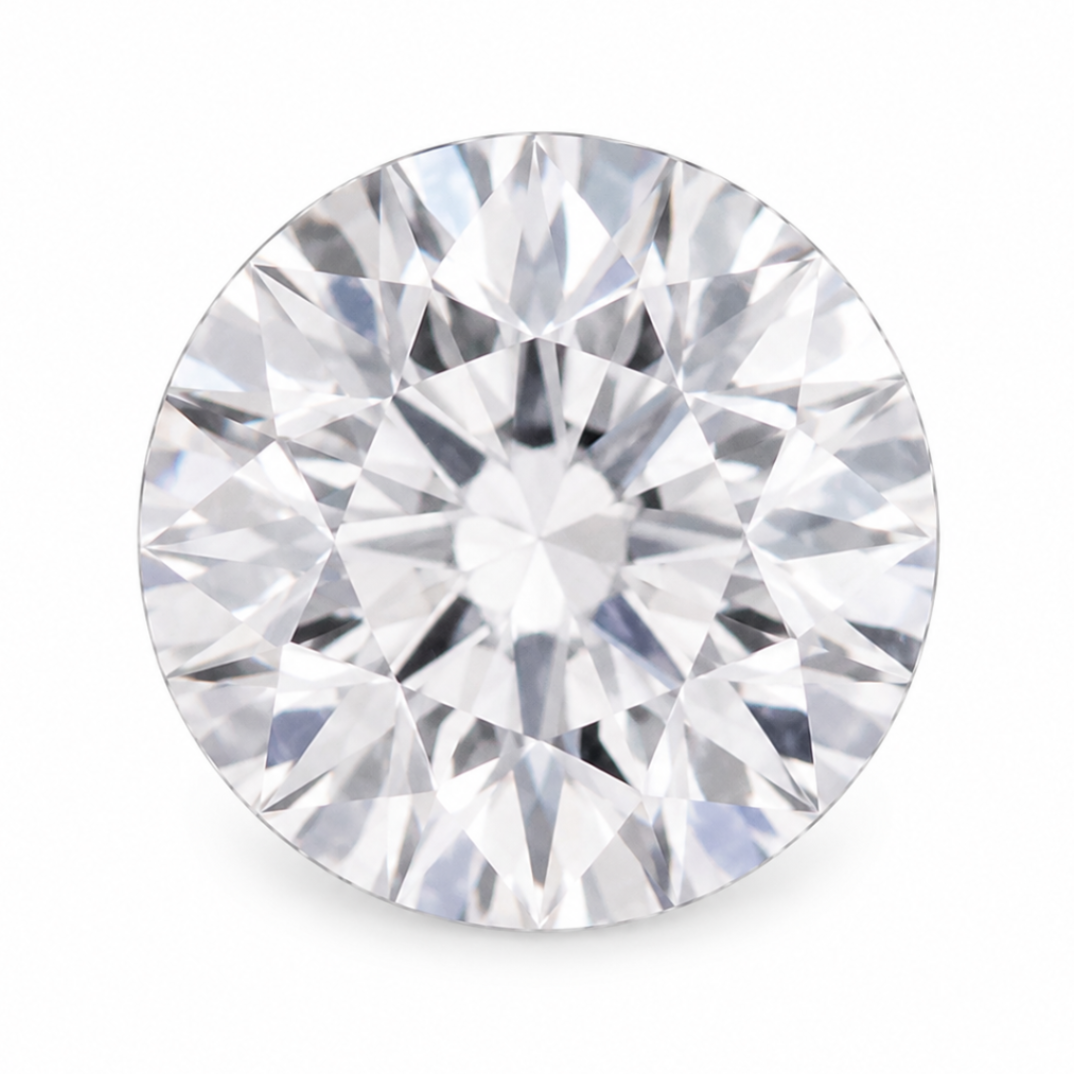 Natural White Sapphire Round Cut