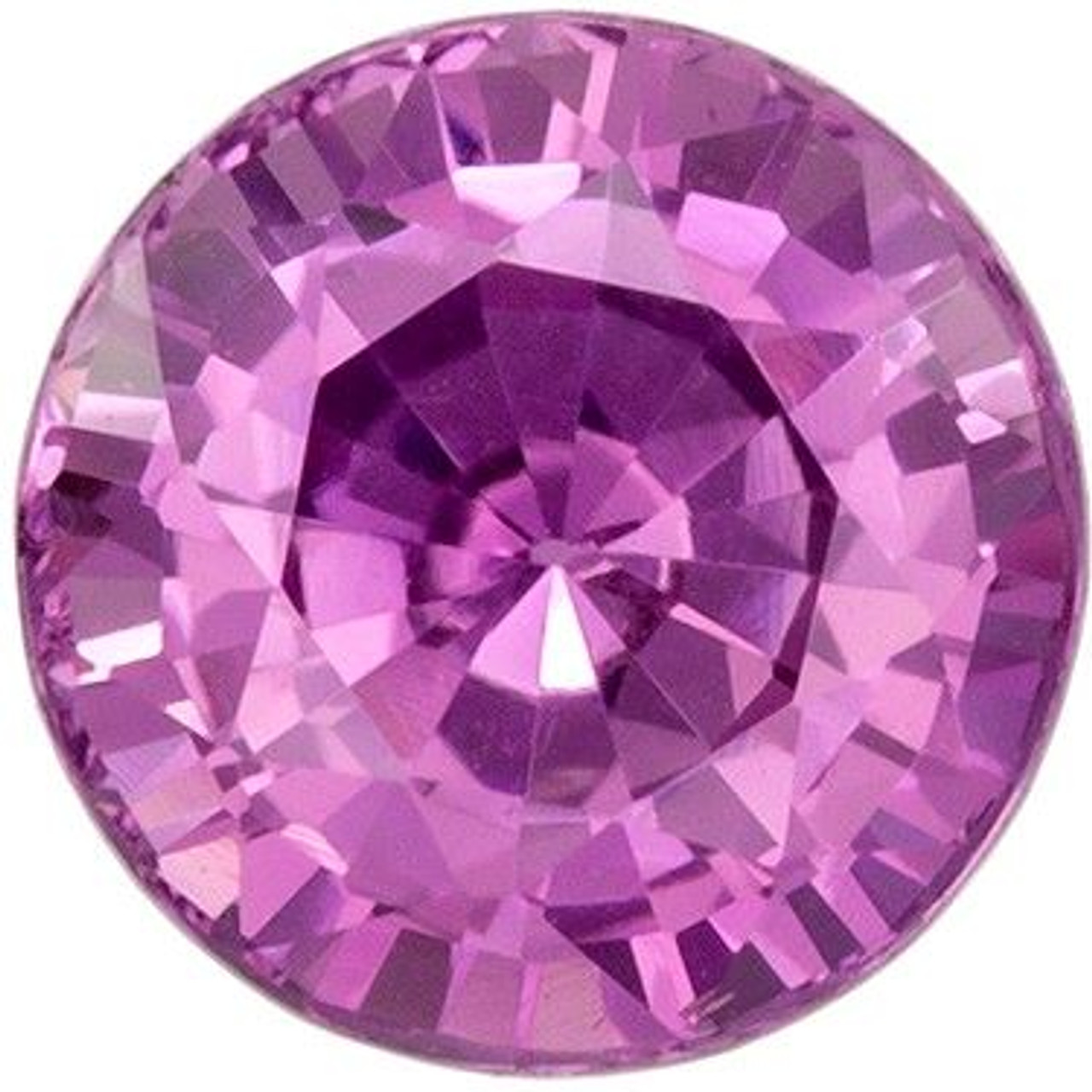 Natural Purple Sapphire Round Briliant cut