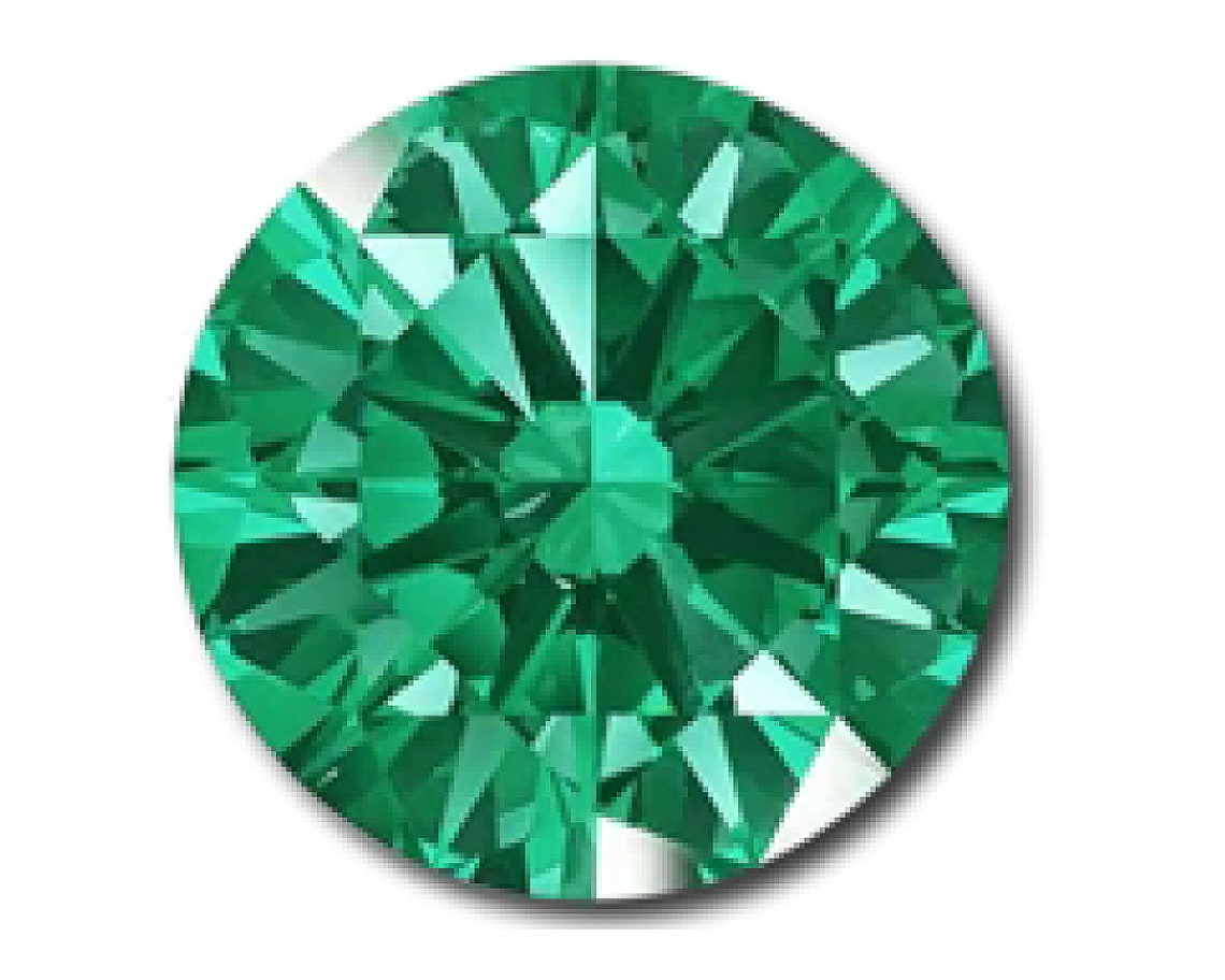 Natural Emerald Round Brilliant cut